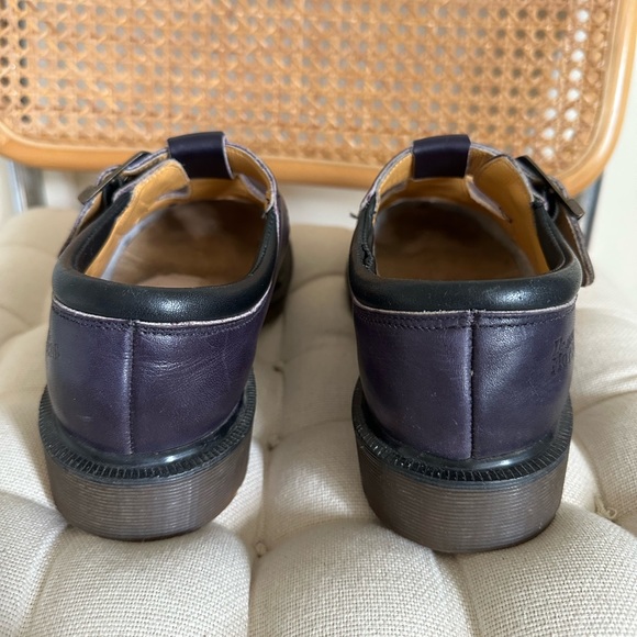 Vintage Dr. Martens T Strap Mary Jane Steel Toe Shoes Made in England Size 4 - Picture 11 of 12